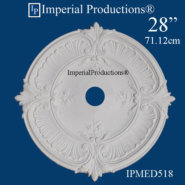 IPMED518-POL Victorian Medallion 28" ArchPolymer, Add to Cart for Shipping Costs or Free Depot Pickup