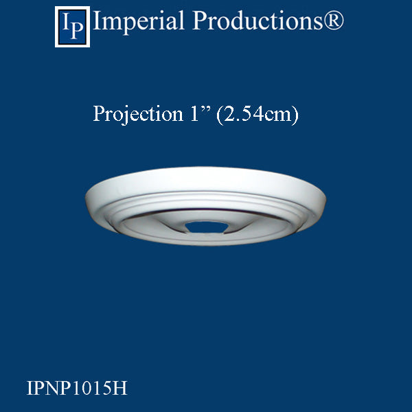 IPNP1015H-POL Colonial Medallion 9-11/16" (24.6cm) ArchPolymer, Add to Cart for Shipping or Free Depot Pickup