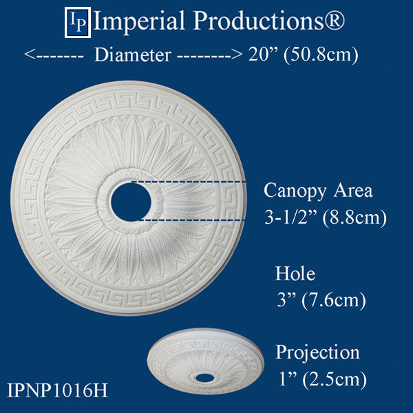 IPNP1016H Federal Style medallions