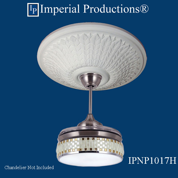 IPNP1017 ceiling medallion with chandelier not included