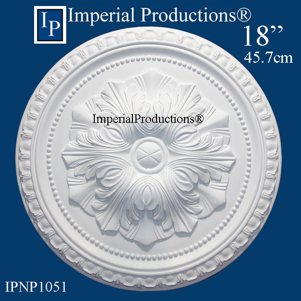 IPNP1051-POL Acanthus Medallion 18" ArchPolymer Add to Cart for Shipping or Free Depot Pickup