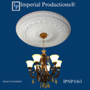 IPNP1063 medallion shown with chandelier