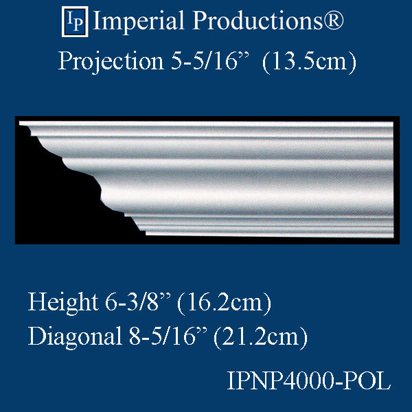 IPNP4000-POL-PK5 Crown 6-3/8" High ArchPolymer pack of 5