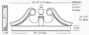 IPPED811-POL Ramshead Pediment Bottom Fascia 54 inches