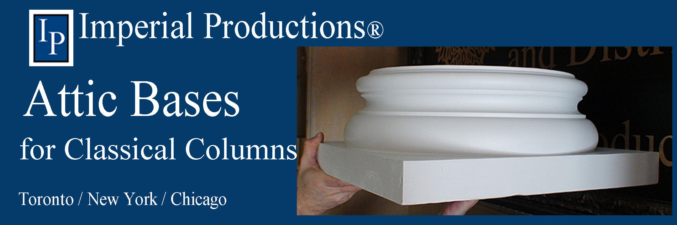 Column Bases Attic Style for Classical Columns