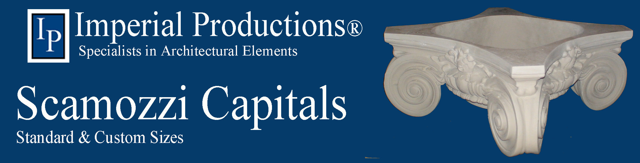 Scamozzi Capital Collection for columns