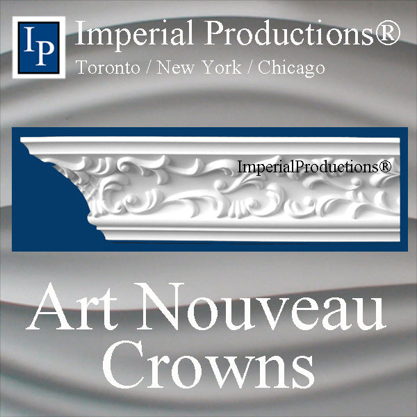Art Nouveau Crown Moulding 