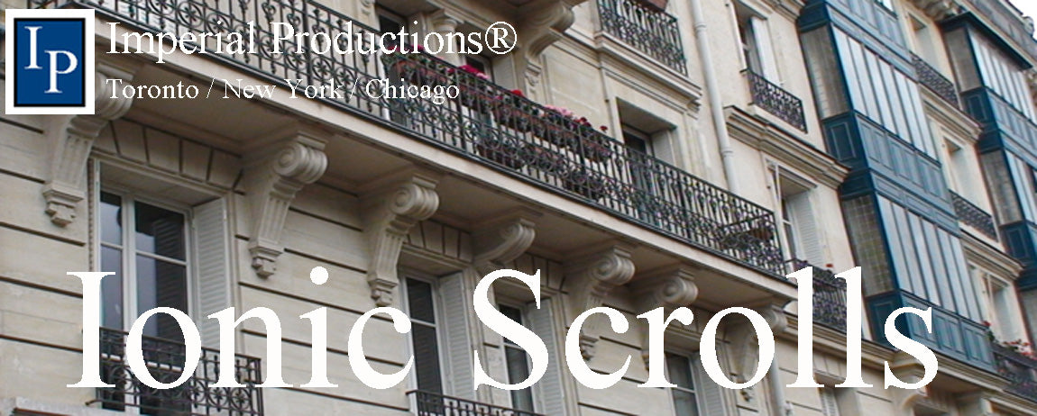 Ionic Scroll Corbels are applied to exterior building decoration and interior decor. Multiple materials are available