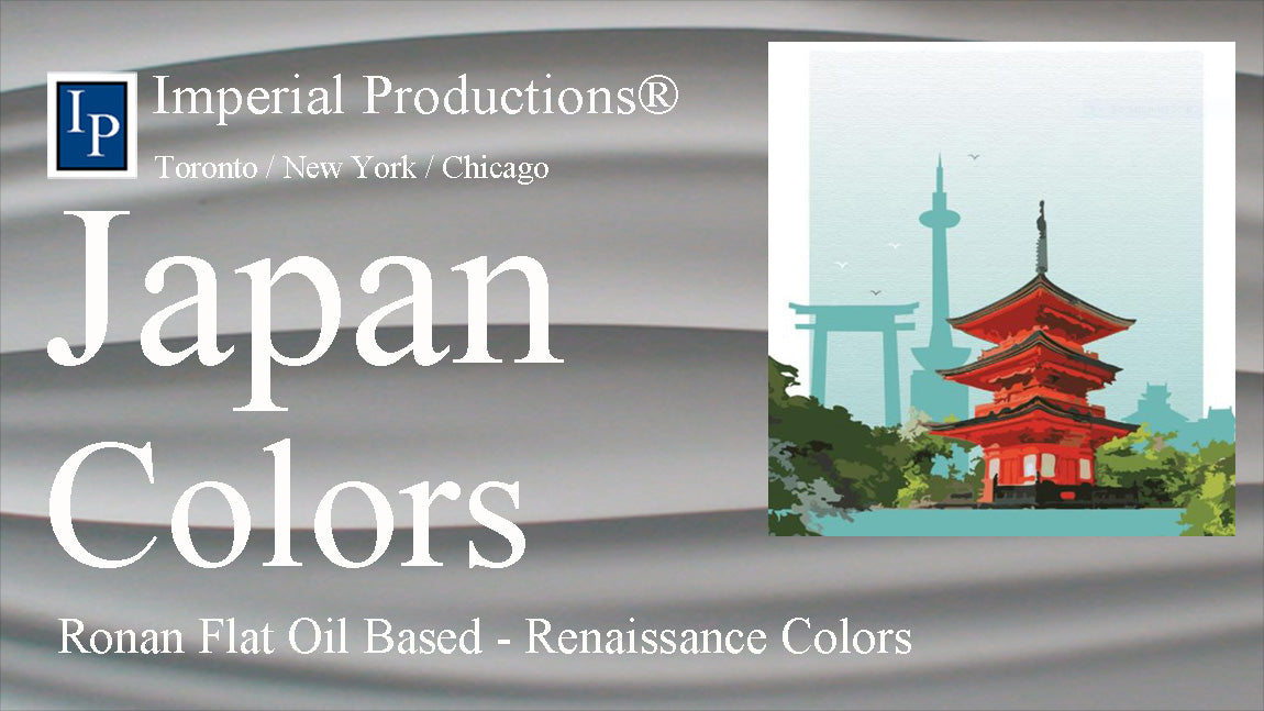 Ronan Japan Colors Matte (Flat) Oil Based Lead Free, Heavy Pigmented - Great for Graphic artists, Paintings and Scenic Photos