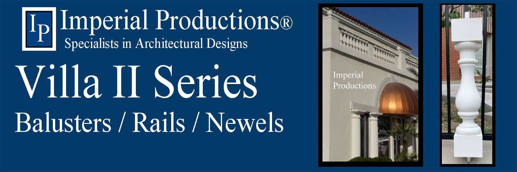 A fine collection of Balusters, Newel Posts and Railings.&nbsp; Revive the art of the renaissance in your own home or commercial establishment.&nbsp; This series of balusters, railings and newel posts enhance interiors and exteriors.