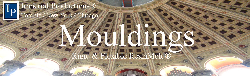 Mouldings for interior and exterior from Imperial Productions available Flexible for arches and curves and rigid for straight lengths. Historic reproductions are our specialty