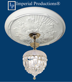 IPNP1006H-POL Acanthus Medallion 21" ArchPolymer, Add to Cart for Shipping or Free Depot Pickup