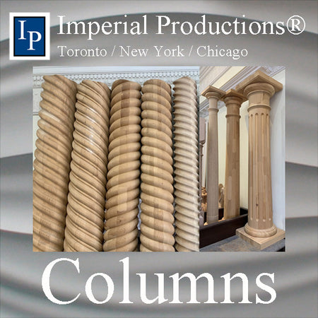 Columns made from Hardwood, Fiberglass, polycomp, ArchPolymer, Rope, smooth fluted