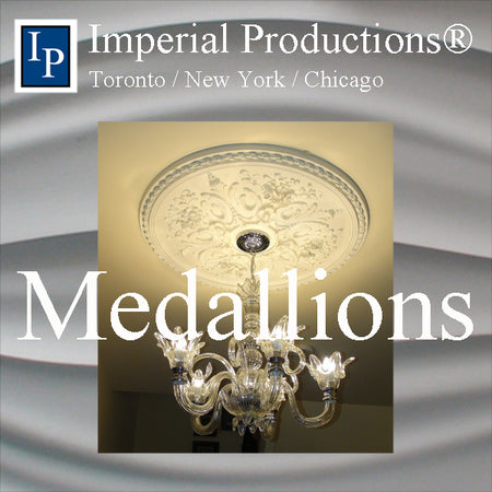 Ceiling medallions for lighting fixtures from Classic designs to modern panels