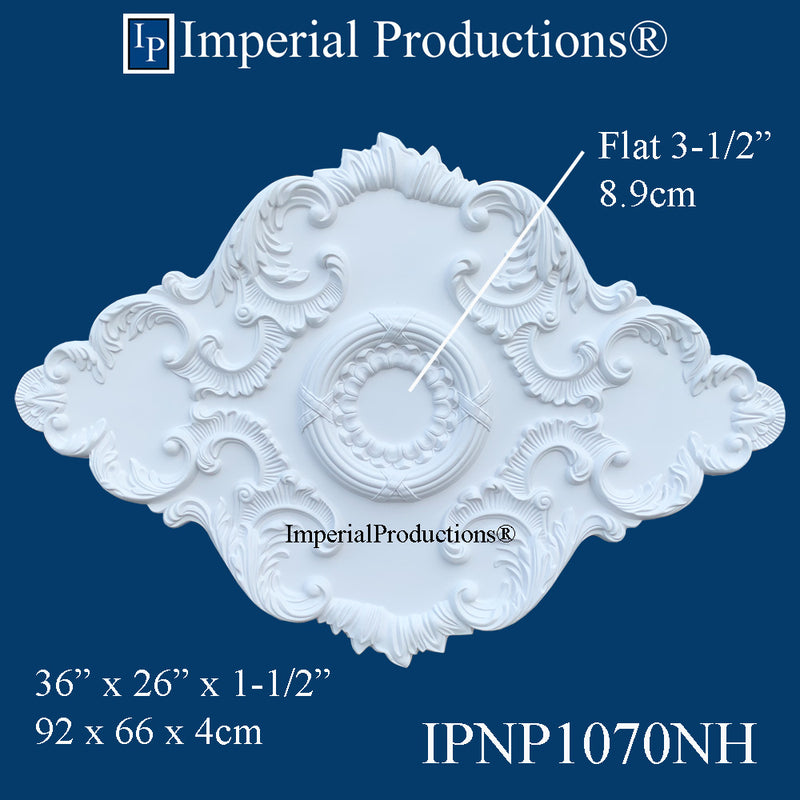 IPNP1070NH-POL Ceiling Medallion 36" x 26" (91.4 x 66cm)