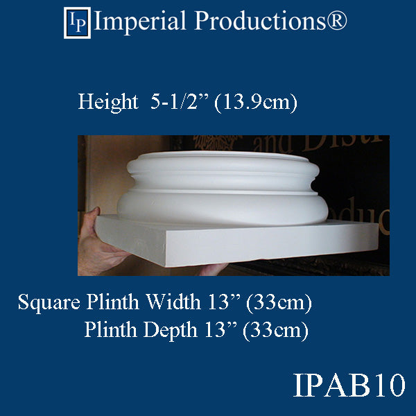 IPAB10-APOL-PK2 Attic Base Hole 9-5/8" ArchPolymer pack of 2 Custom Order