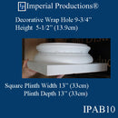 IPAB10-APOL-PK2 Attic Base Hole 9-5/8" ArchPolymer pack of 2 Custom Order