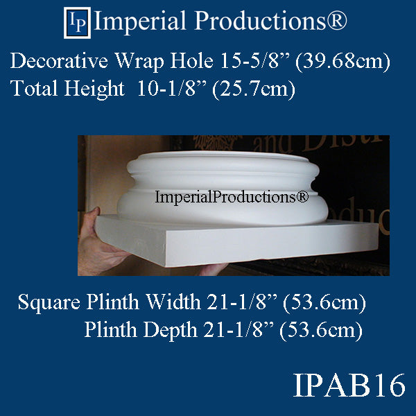 IPAB16-APOL-PK4 Attic Base Hole 15-5/8" ArchPolymer pack of 4, Custom Order