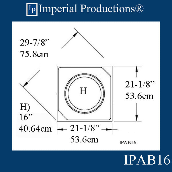 IPAB16-EPOL-PK2 Attic Base Hole 16" EconPolymer pack of 2