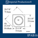 IPAB16-APOL-PK2 Attic Base Hole 16" ArchPolymer pack of 2, Custom Order