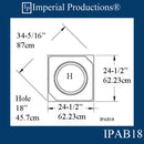 IPAB18-APOL-PK2 Attic Base Hole 18" EconPolymer pack of 2