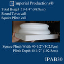 IPAB30-FG-PK2 Attic Base Hole 30" Fiberglass pack of 2