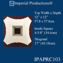 IPAPRC103-POL Roman Corinthian Round Capital Bottom Diameter 7 inches