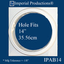 IPAB14-APOL-PK2 Attic Base Hole 14" ArchPolymer pack of 2 - Custom Order