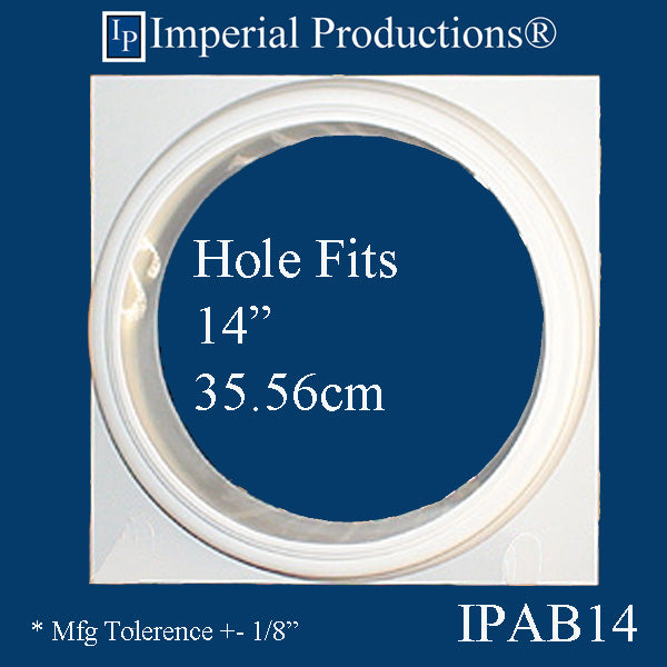 IPAB14-APOL-PK2 Attic Base Hole 14" ArchPolymer pack of 2 - Custom Order