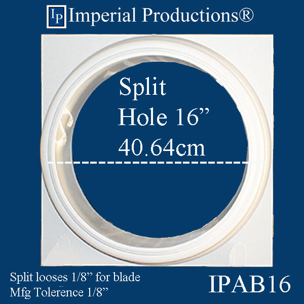 IPAB16-EPOL-SPLIT-PK2 Attic Base Hole 16" EconPolymer Split pack of 2