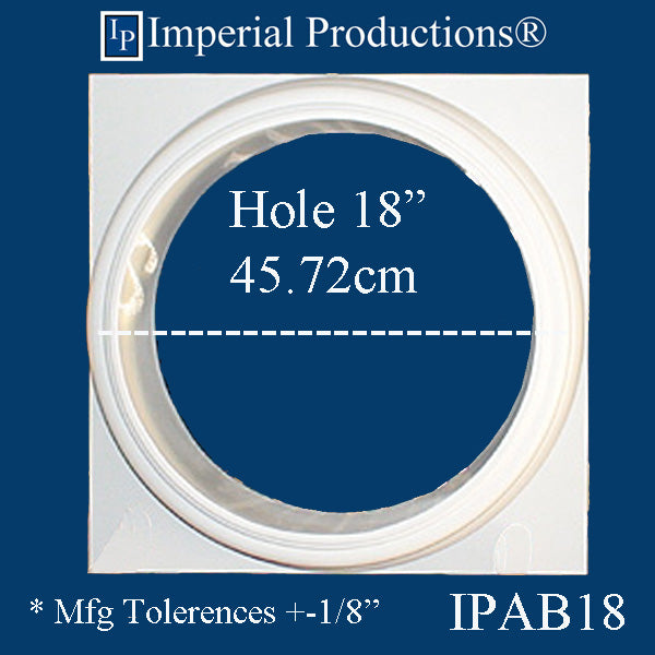 IPAB18-EPOL-SPLIT-PK2 Attic Base Hole 18" EconPolymer pack of 2 split