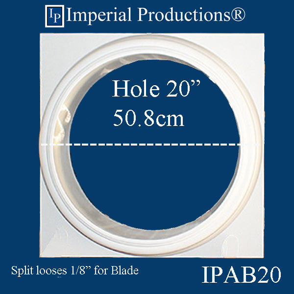 IPAB20-EPOL-SPLIT-PK2 Attic Base Hole 19-1/2" EconPolymer Split pack of 2
