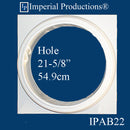 IPAB22-POL-PK2 Attic Base Hole 21-1/2" ArchPolymer pack of 2 Custom Order