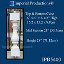 IPB5400 Villa Series 3 Baluster 28 inch, Pack of 6
