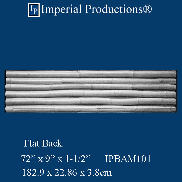 IPBAM101-POL-2 Bamboo Panel ArchPolymer 72" x 9" x 1-1/2" Pack of 2