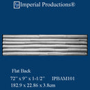 IPBAM101-POL-2 Bamboo Panel ArchPolymer 72" x 9" x 1-1/2" Pack of 2