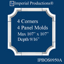 IPBOS0950A-POL Boiserie Multi-Part Collection Max  ArchPolymer, Set