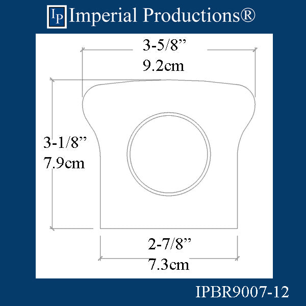 IPBR9007-12 Series 2 Top Railing 12 Feet 3-5/8" Wide 12 Feet