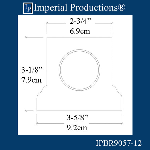 IPBR9057-12 Series 2 Bottom Rail 12 Feet Top 2-3/4"