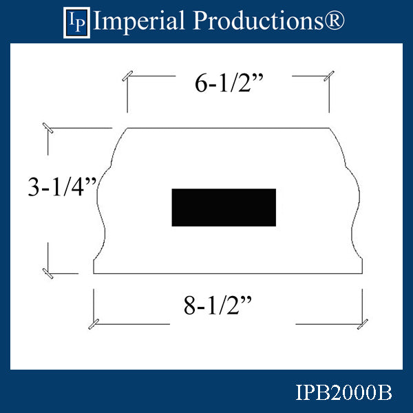 IPBRL2000B Series 3 Bottom Rail 7 Feet