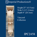 IPC2458-MAP Corbel 25" High x 8" Deep x 5-1/2" Wide, Pack of 2