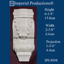IPC4008-CHR Acanthus Corbel, 6-1/4" high, Cherry