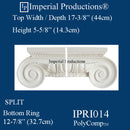 IPRI014-PCOMP-SPLIT-PK2 Roman Ionic Capital SPLIT EconPolymer Pack of 2