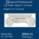 IPRI018-PCOMP-PK2 Roman Ionic Capital EconPolymer Pack of 2