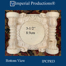 IPCPRI3 Roman Ionic Capital Hard Maple Bottom Ring 3-1/4", Pack of 2