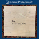 IPCPRI3 Roman Ionic Capital Hard Maple Bottom Ring 3-1/4", Pack of 2