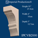 IPCVB2000-GRG-PK2 Corbel 10" high X 4" wide x 5" high GRG-NeoPlaster Pack of 2
