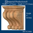 IPCVC1000-CHR-PK2 Hand Carved Corbel Cherry