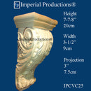 IPCVC25-CHR Acanthus Corbel, 7-7/8" high, Cherry