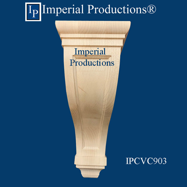 IPCVC903-MAP-PK2 Mission Corbel, 12" high x 5" wide x 8-1/2" deep, Hard Maple Pack of 2